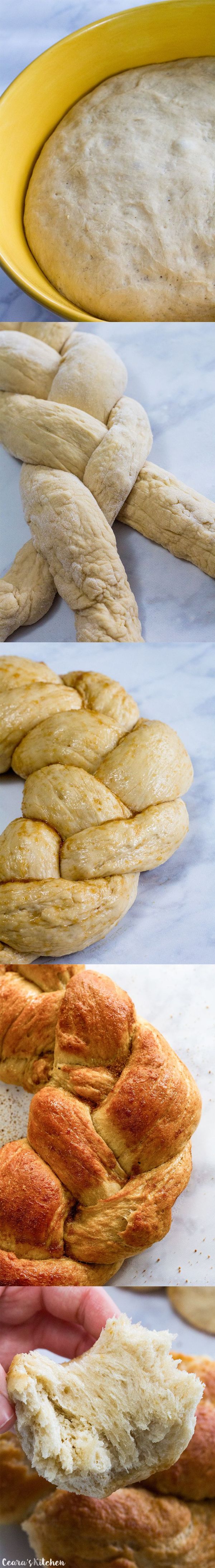 Braided Vegan Holiday Bread (Vegan Egg Bread!