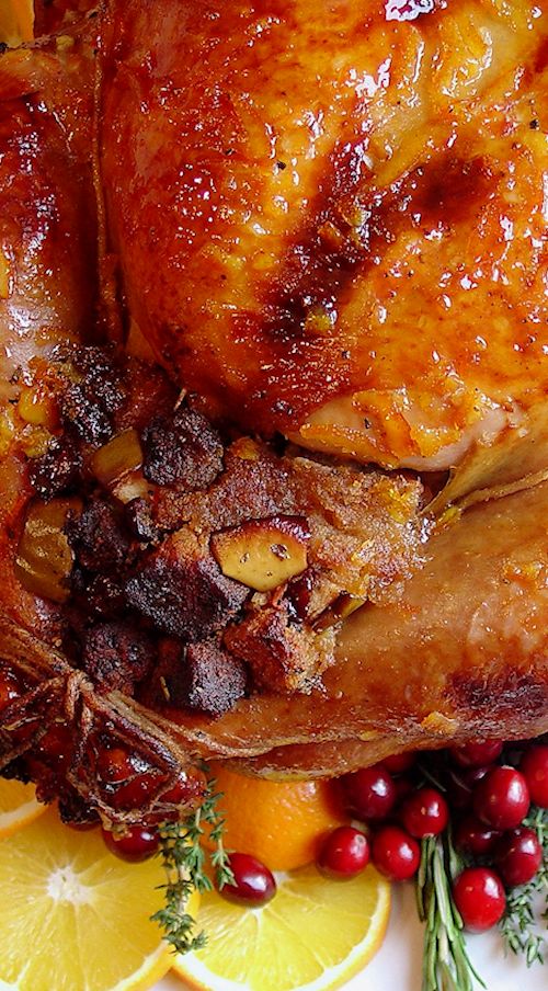 Brandy and Tangerine-Glazed Roasted Turkey