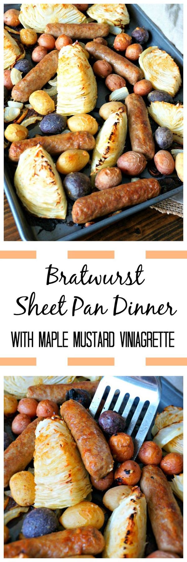 Bratwurst Sheet Pan Dinner #SundaySupper