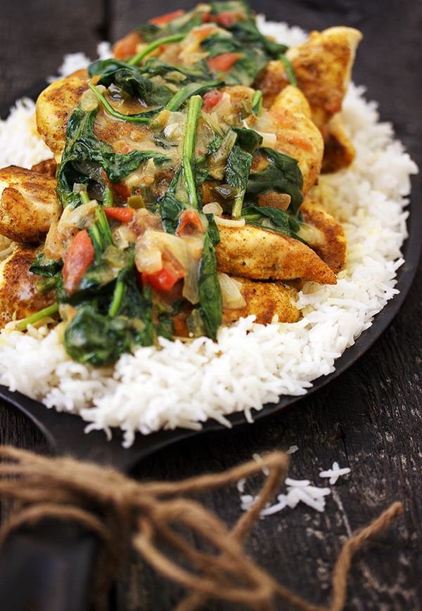 Brazilian Chicken Curry with Spinach