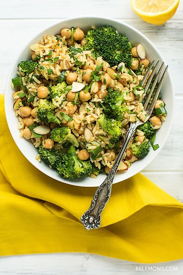 Broccoli & Chickpea Rice Bowl (v/gf