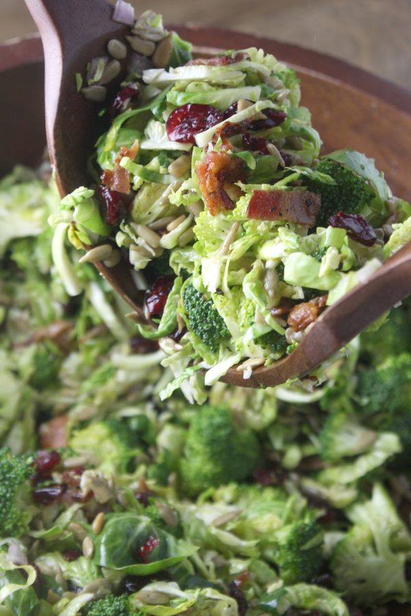 Broccoli and Brussels Sprout Salad with Citrus Vinaigrette