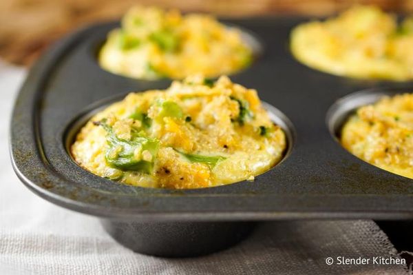 Broccoli Cheddar Quinoa Egg Muffins