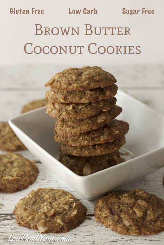 Brown Butter Coconut Cookies