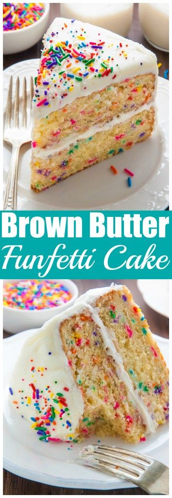 Brown Butter Funfetti Cake