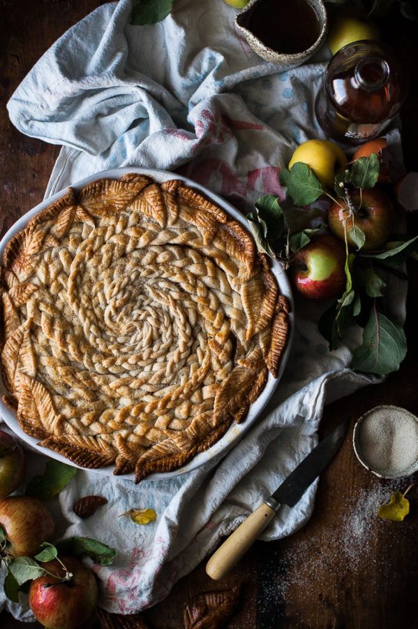 Brown Butter + Maple Caramel Apple Pie