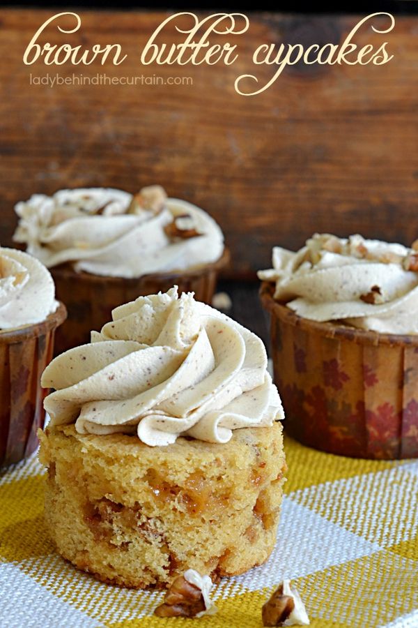 Brown Butter Pecan Cupcakes