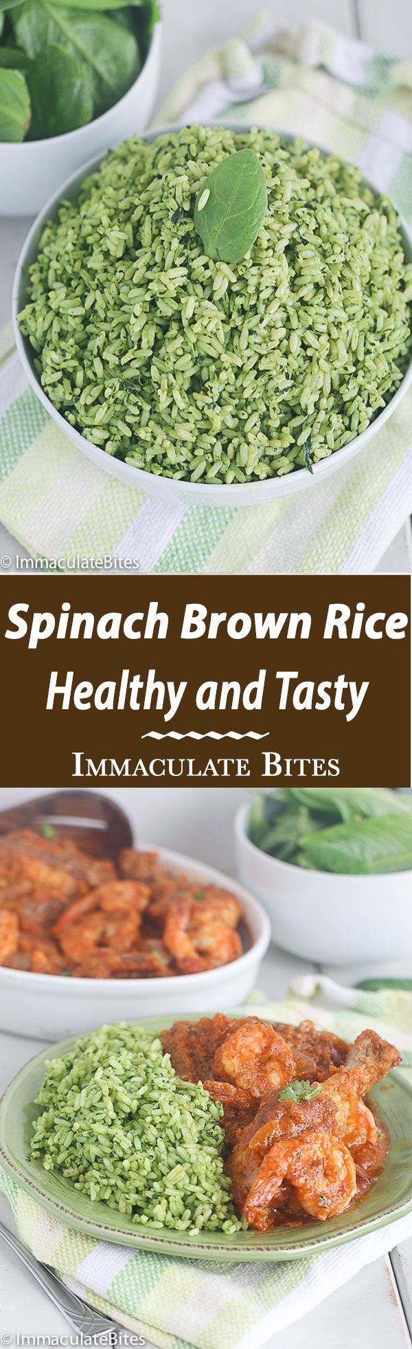 Brown Spinach Rice (Check Rice