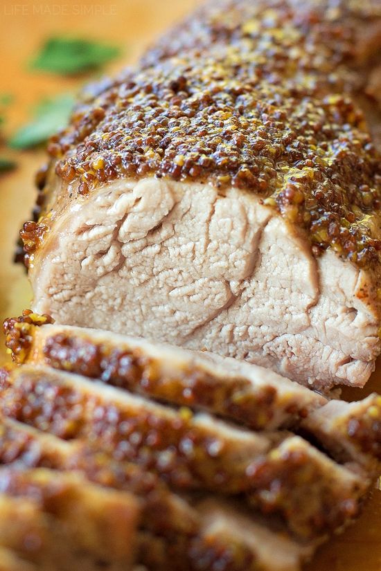 Brown Sugar and Dijon Glazed Pork Tenderloin