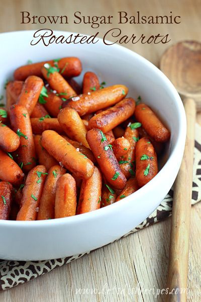 Brown Sugar Balsamic Roasted Baby Carrots