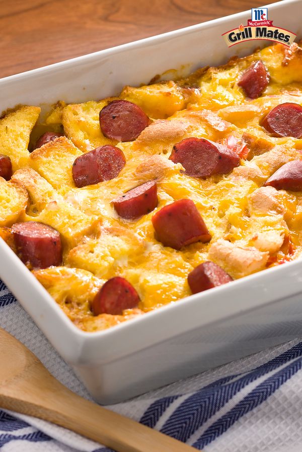 Brown Sugar Bourbon Sausage Breakfast Casserole