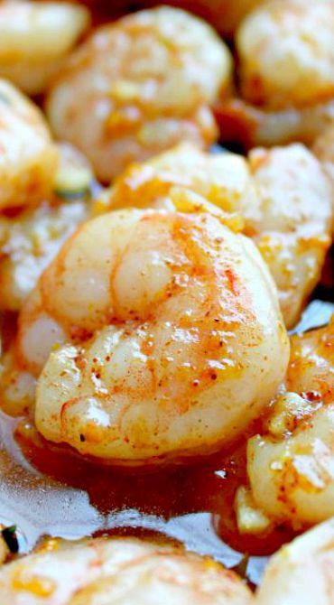 Brown Sugar Shrimp with Orange Butter Sauce