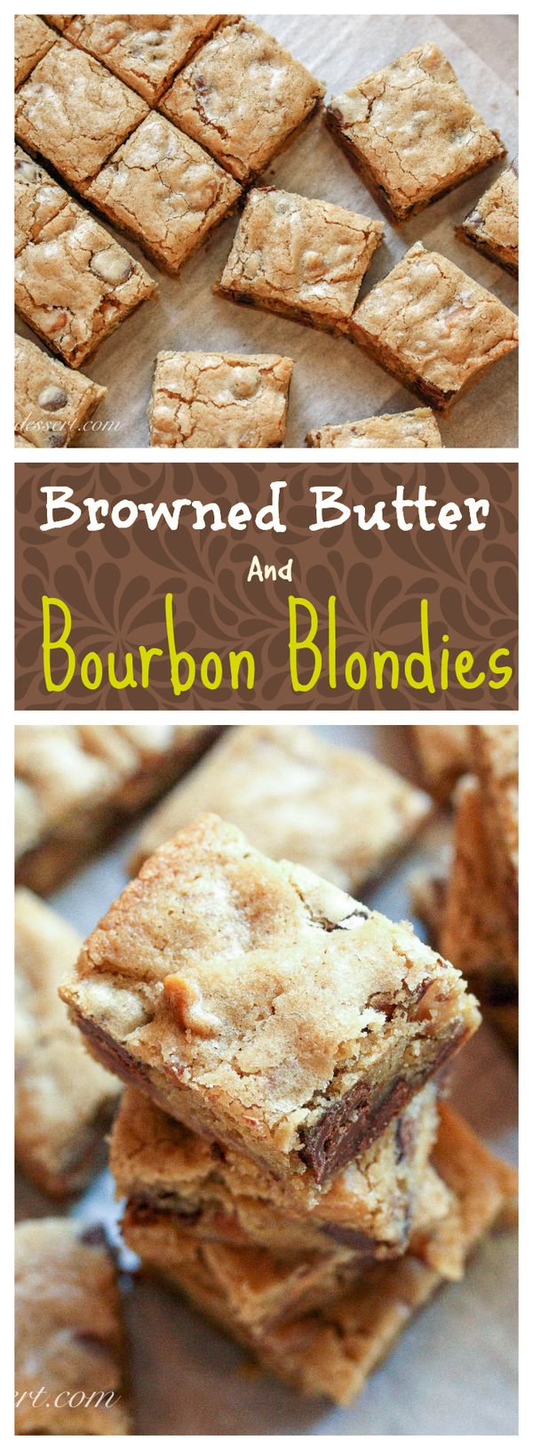 Browned Butter & Bourbon Blondies