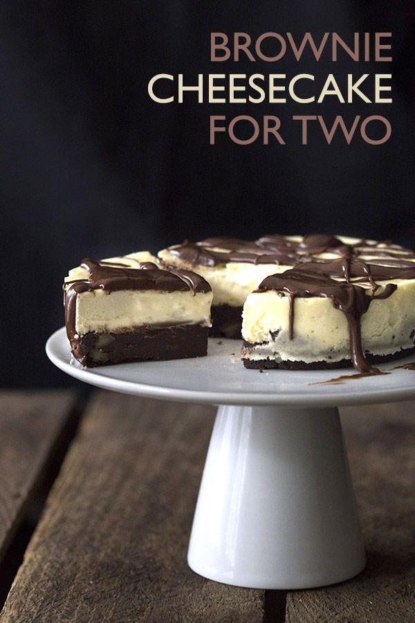 Brownie Cheesecake for Two