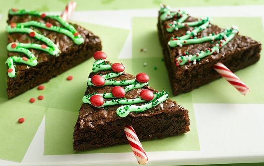 Brownies de Arbolito de Navidad