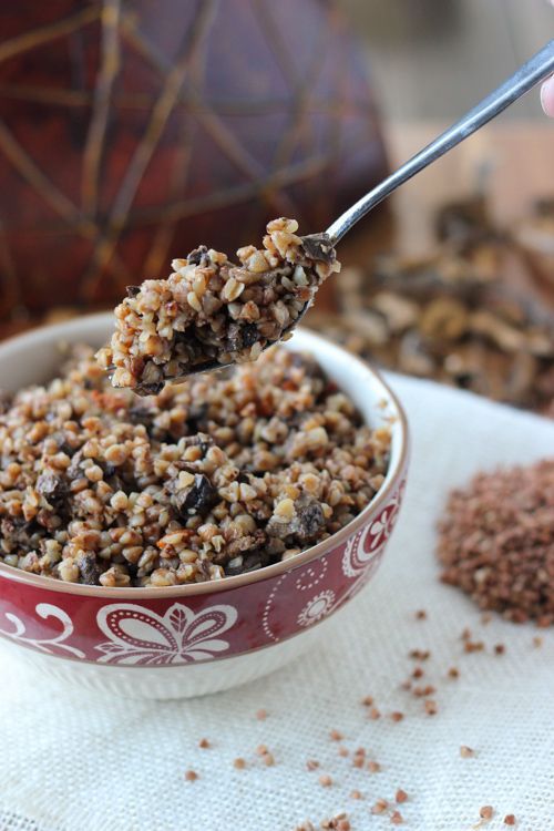 Buckwheat Kasha With Mushrooms