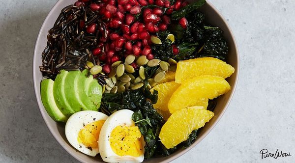 Buddha Bowl with Kale, Avocado, Orange and Wild Rice