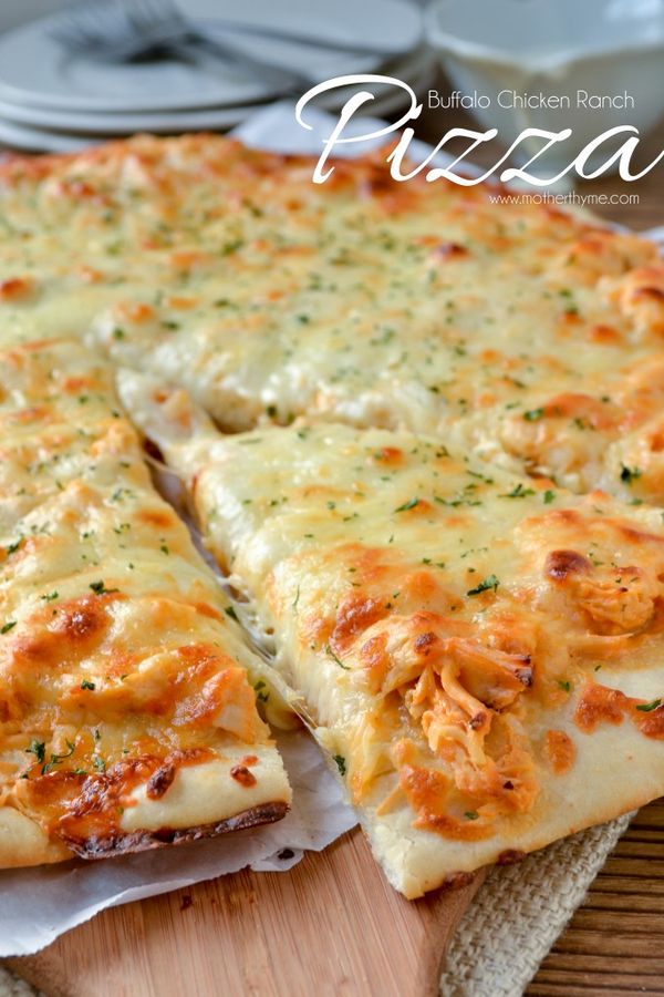 Buffalo Chicken Ranch Pizza