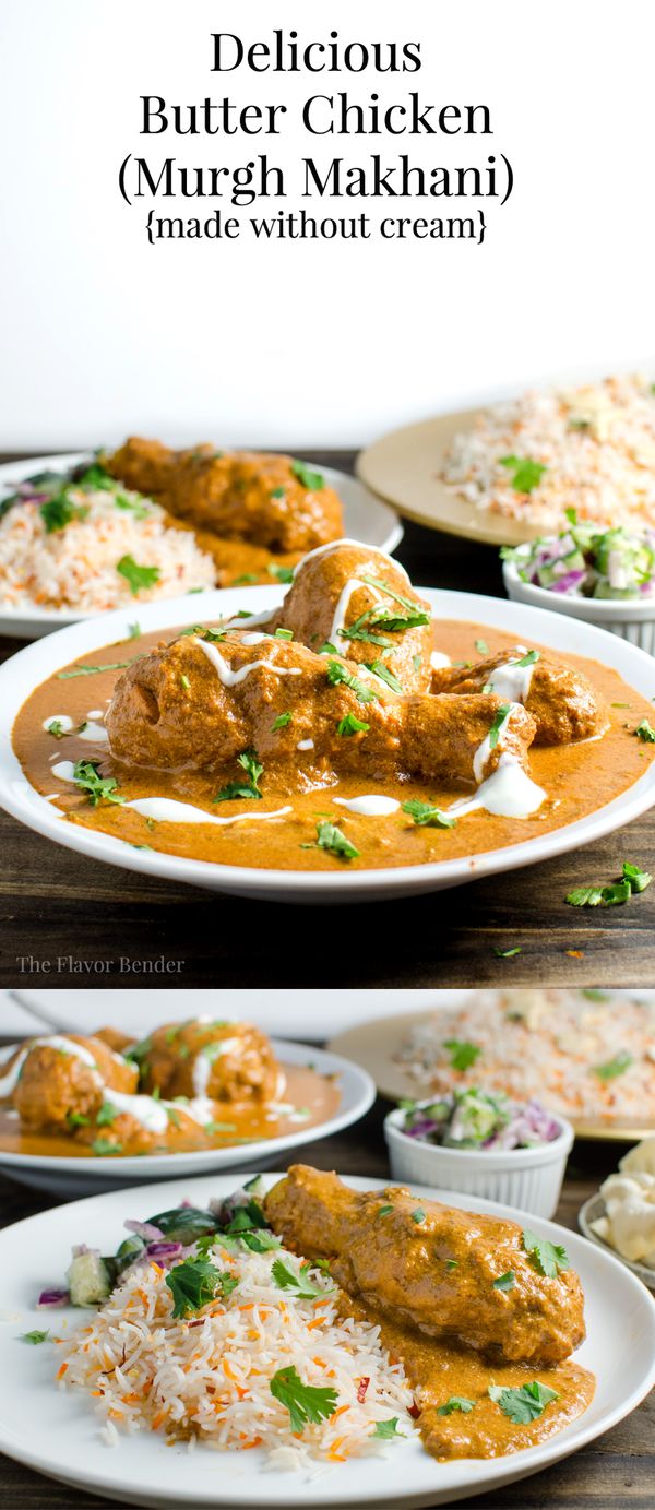 Butter Chicken without Cream (Murgh Makhani