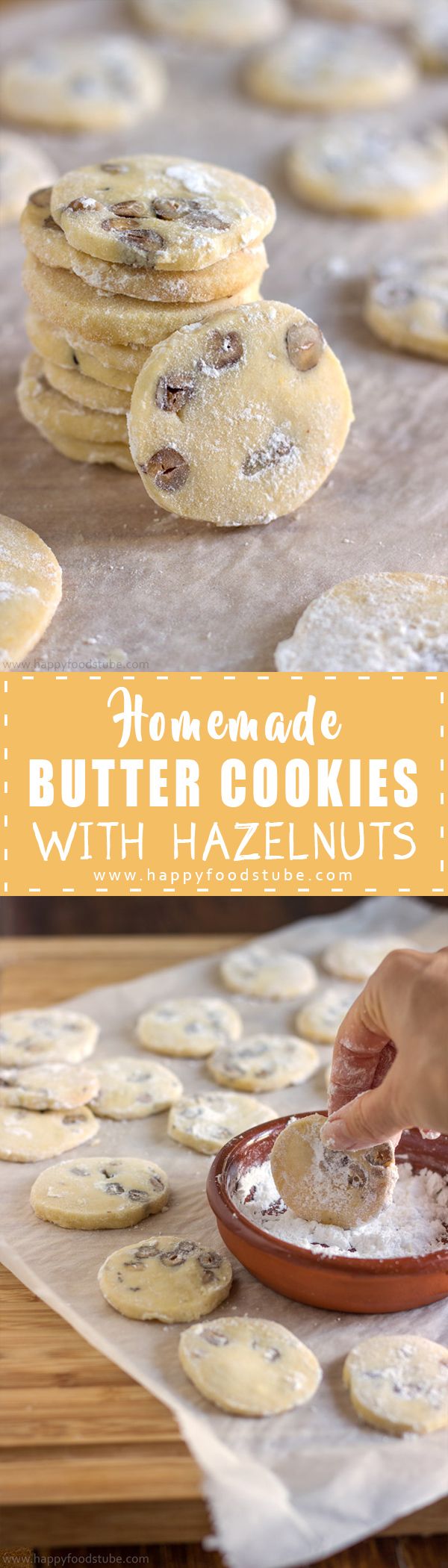 Butter Cookies with Hazelnuts