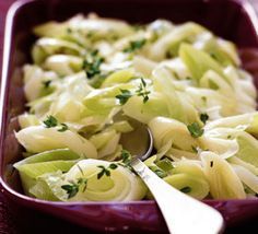 Buttered leeks