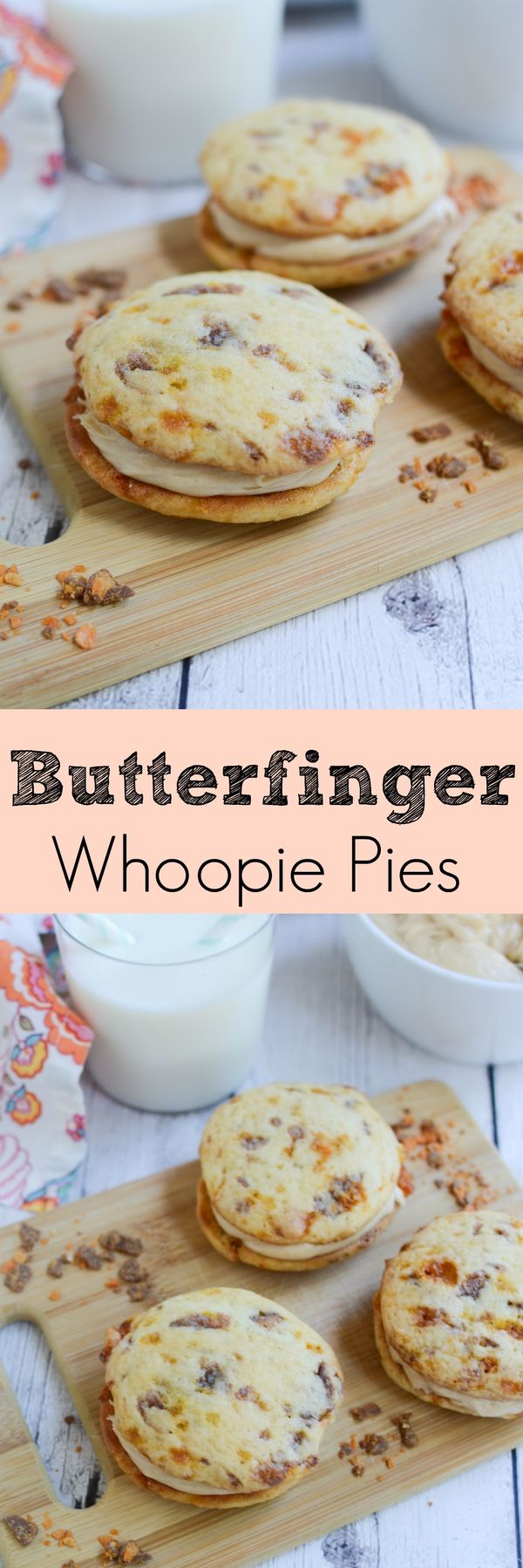 Butterfinger Whoopie Pies