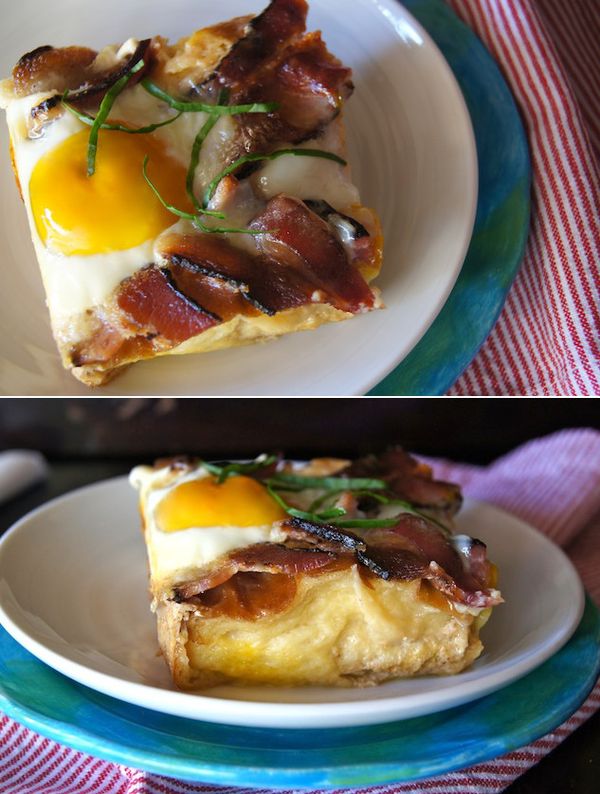 Buttermilk Baked French Toast Recipe, + a Side of Bacon and Eggs