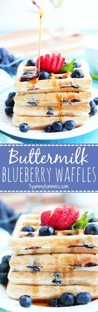 Buttermilk Blueberry Waffles