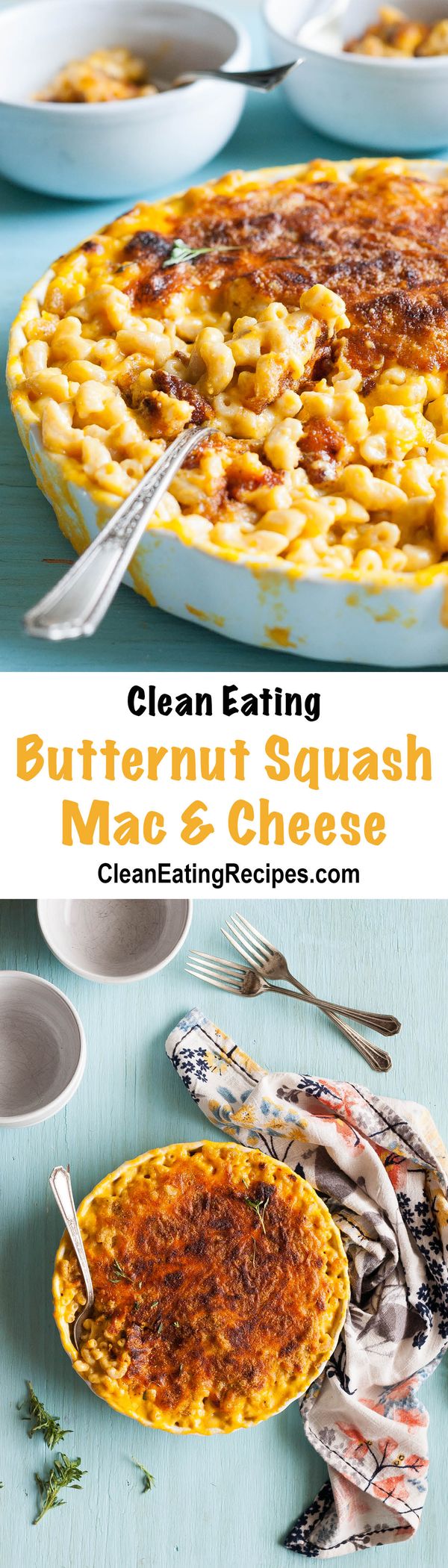 Butternut Squash Clean Eating Macaroni & Cheese