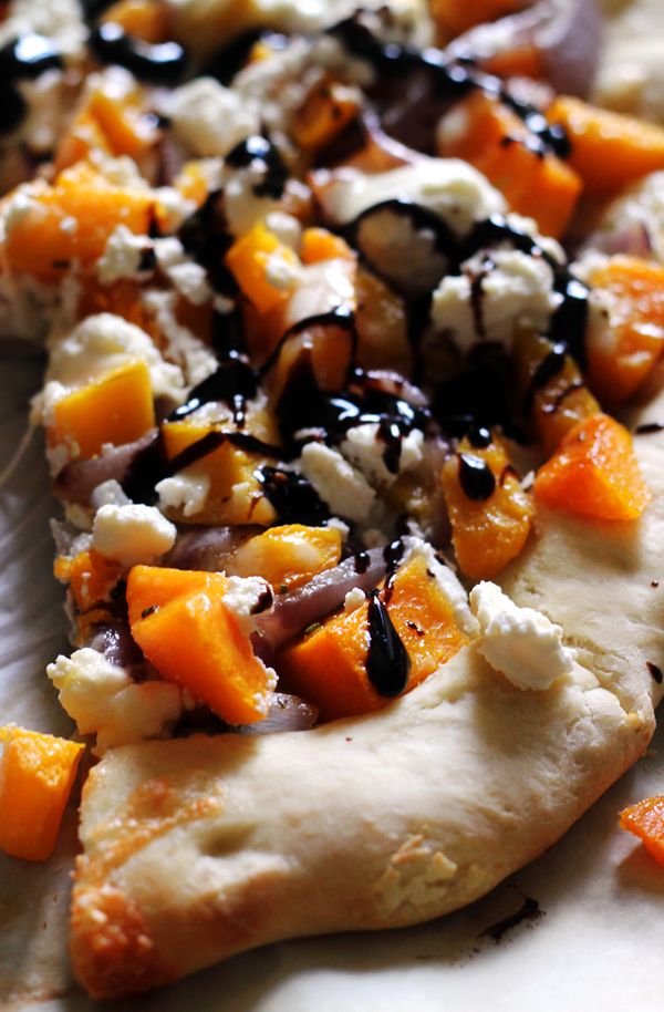 Butternut Squash Pizza with Ricotta and Balsamic Syrup