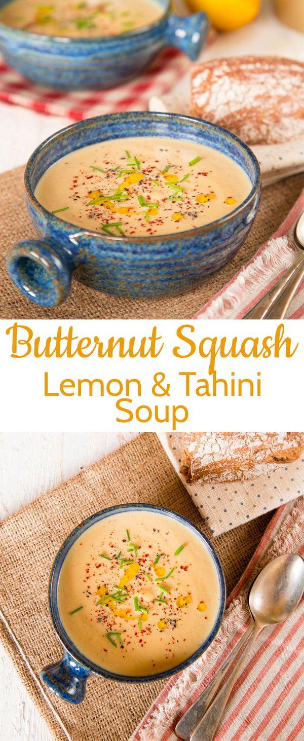 Butternut Squash, Tahini & Lemon Soup