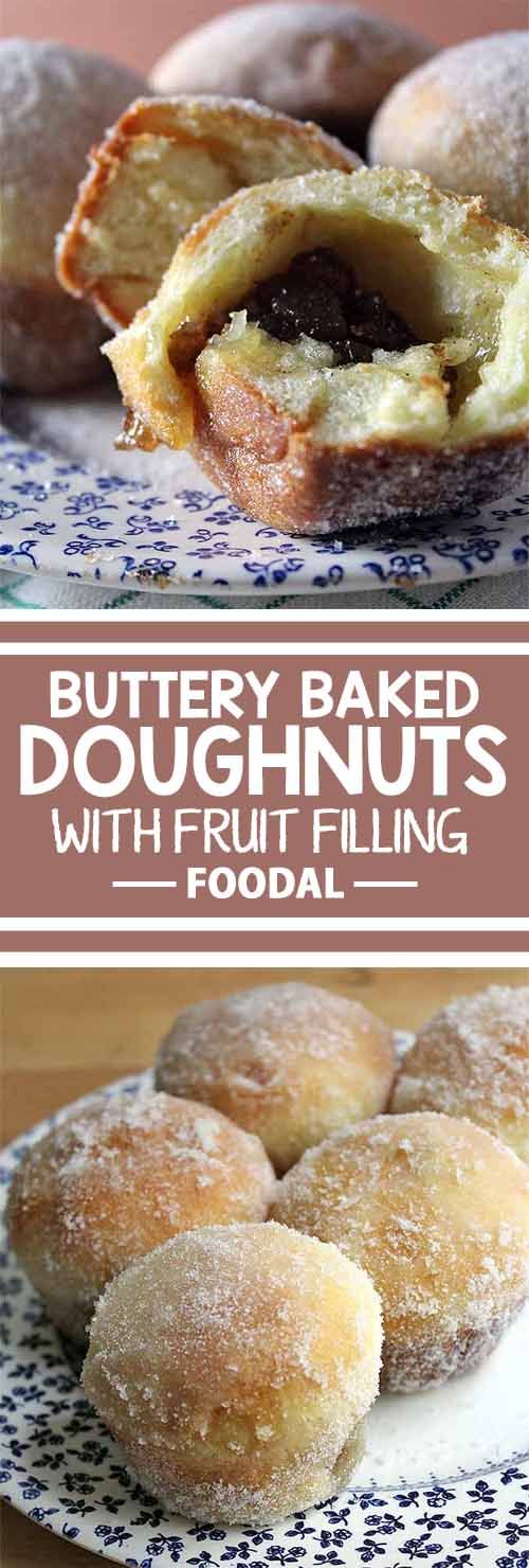 Buttery Baked Brioche Donuts with Fruit Filling