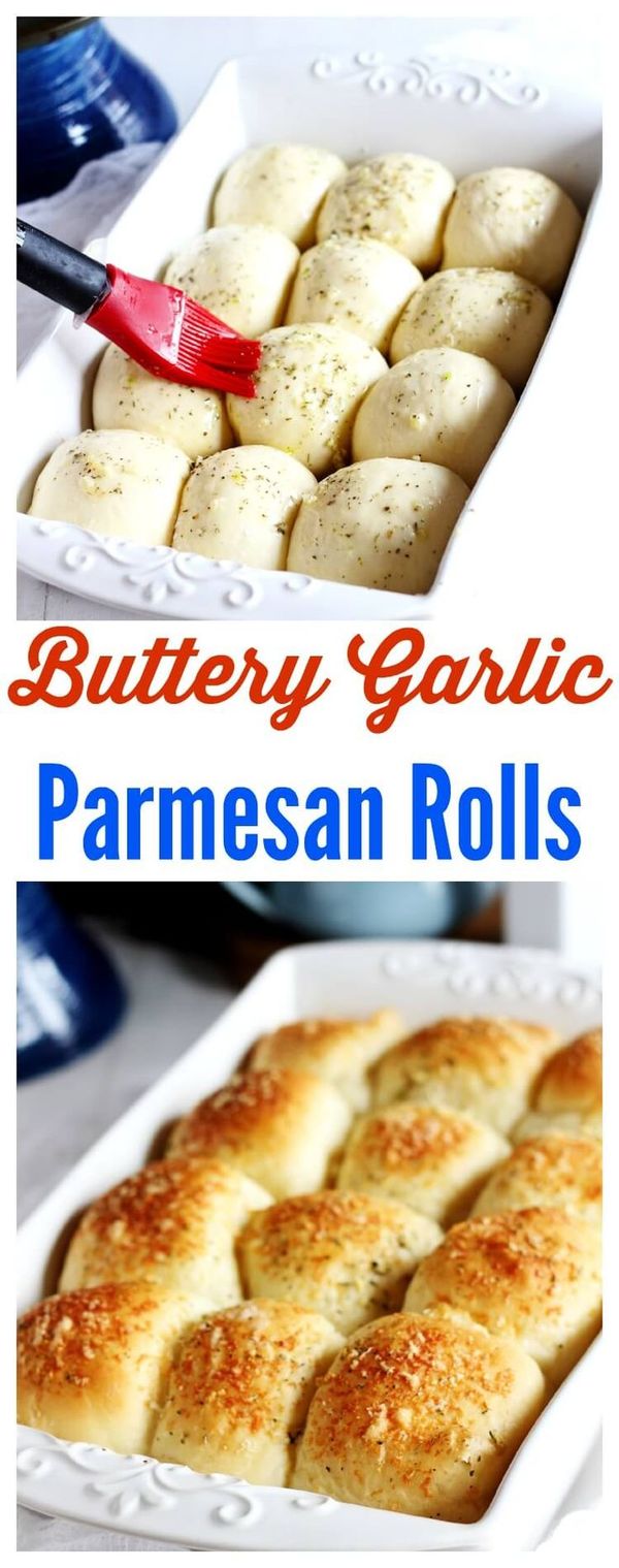 Buttery Garlic Parmesan Rolls