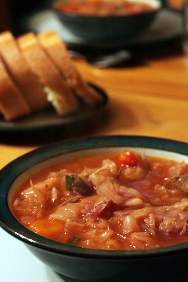 Cabbage Borscht Mennonite Soup