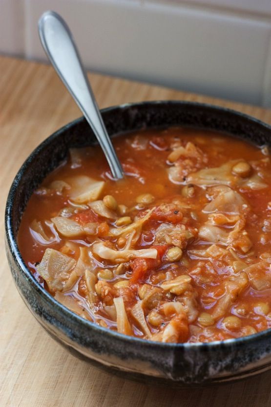 Cabbage Lentil Soup