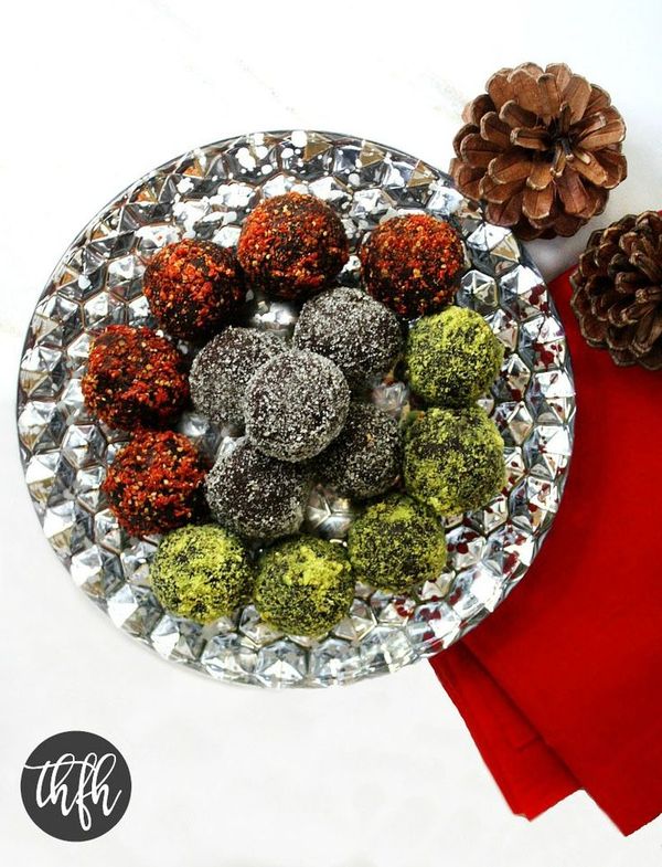 Cacao and Walnut Holiday Truffles (Raw, Vegan, Gluten-Free, Dairy-Free, Paleo-Friendly, No Refined Sugar