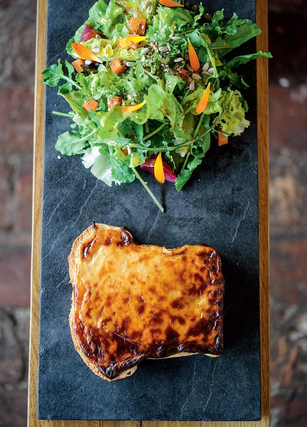 Caerphilly and Cider Welsh Rarebit