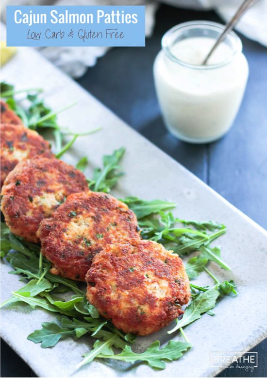 Cajun Salmon Patties - Low Carb & Gluten Free