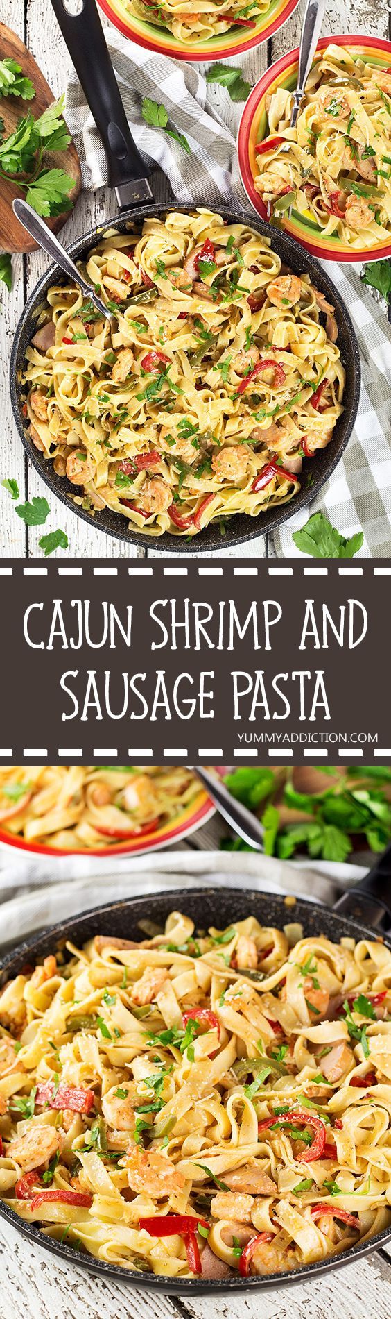 Cajun Shrimp and Sausage Pasta