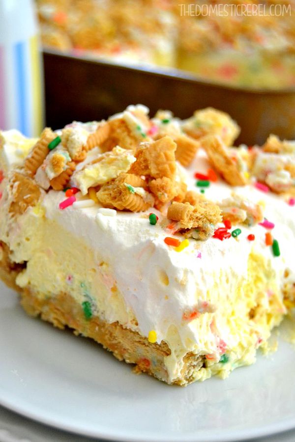 Cake Batter Lush Dessert