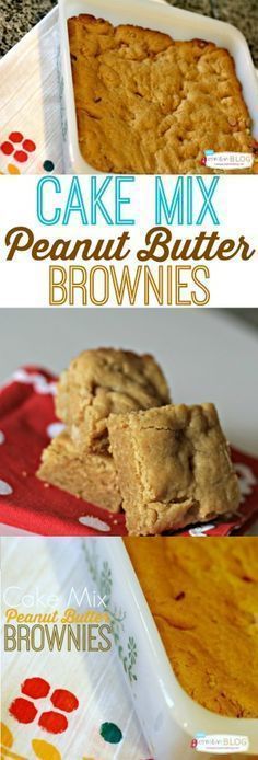 Cake Mix Peanut Butter Brownie