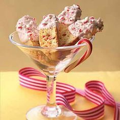 Candy Cane Biscotti