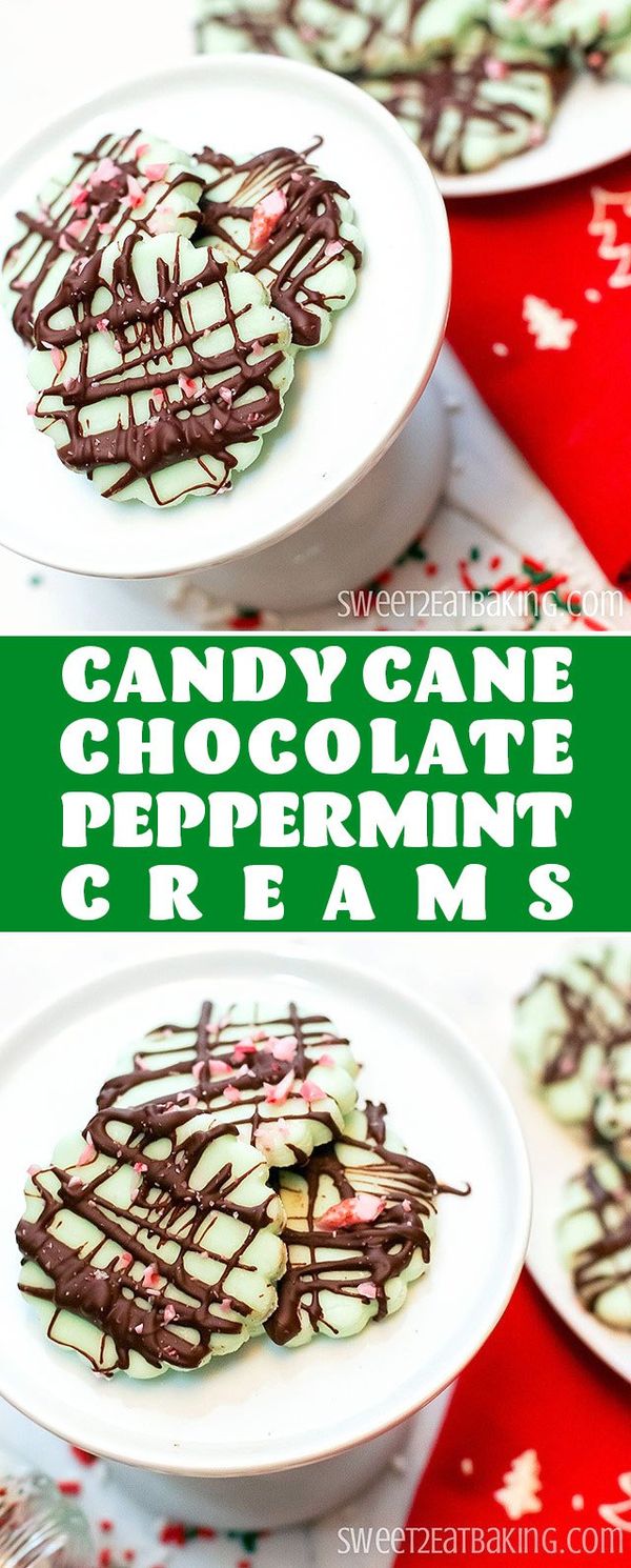 Candy Cane Peppermint Creams