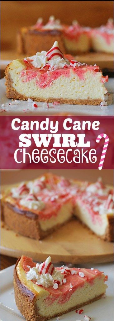 Candy Cane Swirl Cheesecake