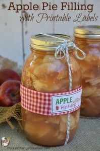 Canned Apple Pie Filling