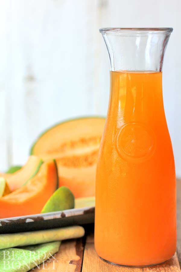 Cantaloupe and Lime Agua Fresca (Gluten Free & Vegan