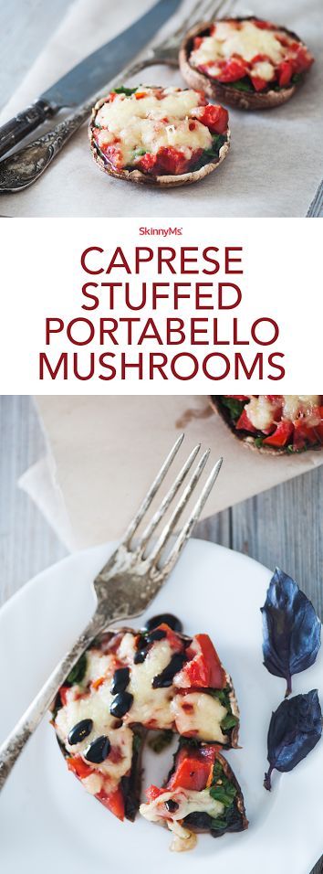 Caprese Stuffed Portobello Mushrooms