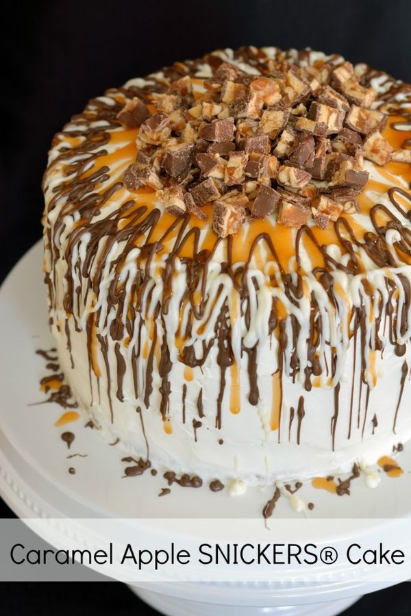 Caramel Apple Cake with SNICKERS®