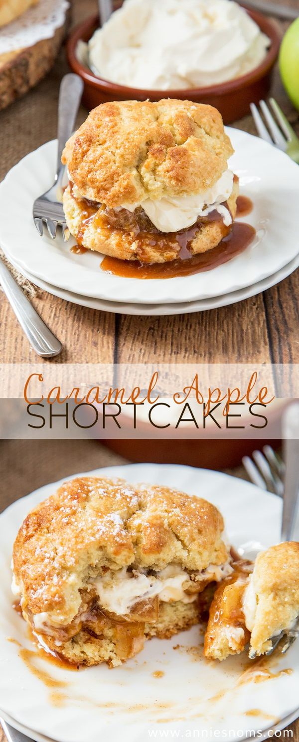 Caramel Apple Shortcakes