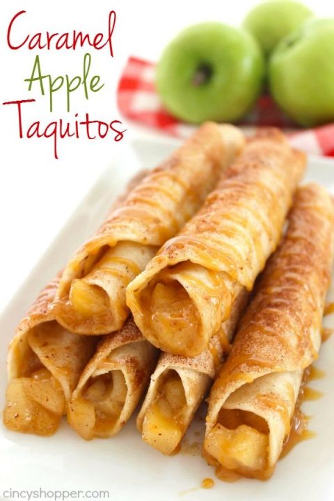 Caramel Apple Taquitos